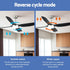 Devanti 52'' Ceiling Fan DC Motor w/Light w/Remote Black | Outdoorium