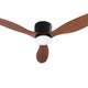 Devanti 52'' Ceiling Fan DC Motor w/Light w/Remote - Dark Wood | Outdoorium