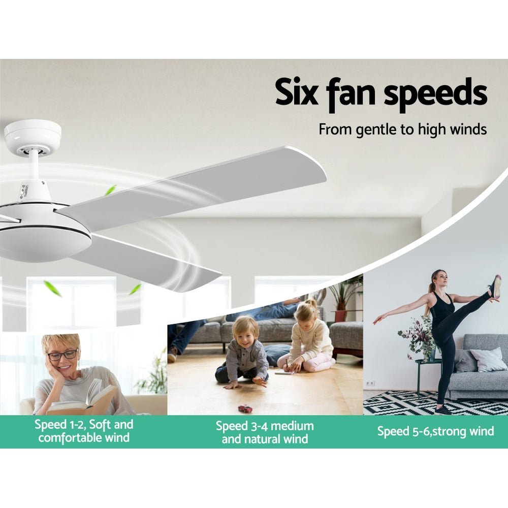 Devanti 52'' Ceiling Fan w/Remote - White | Outdoorium