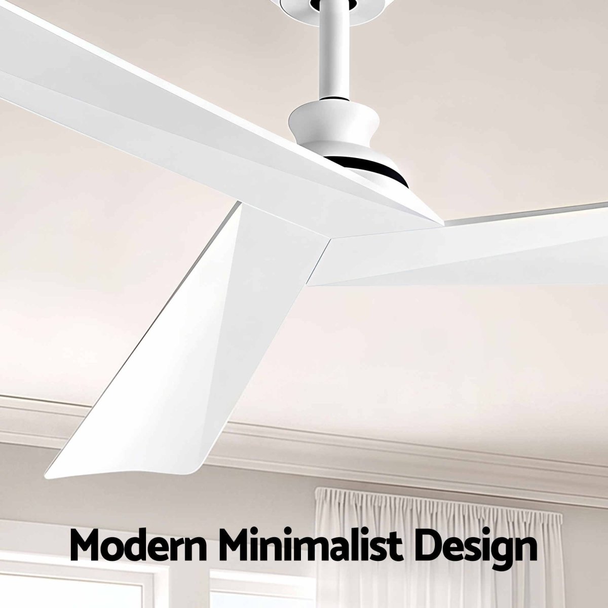 Devanti 52-Inch 3-Blade DC Ceiling Fan with Remote - White