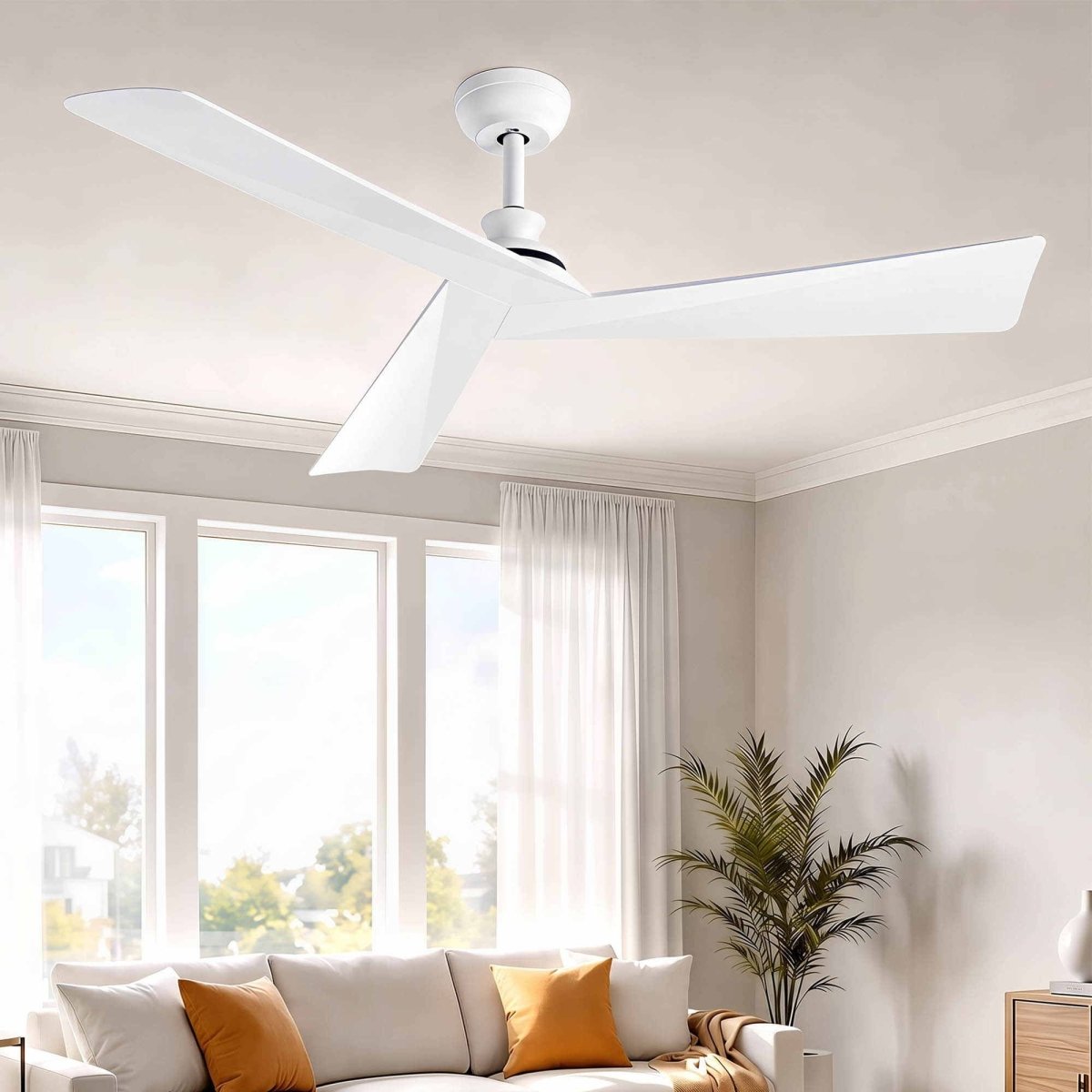 Devanti 52-Inch 3-Blade DC Ceiling Fan with Remote - White