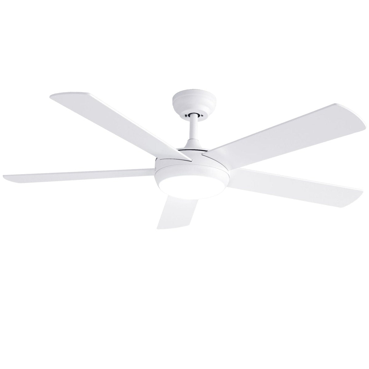 Devanti 52-Inch 5-Blade DC Ceiling Fan with Light & Remote - White