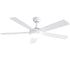 Devanti 52-Inch 5-Blade DC Ceiling Fan with Light & Remote - White