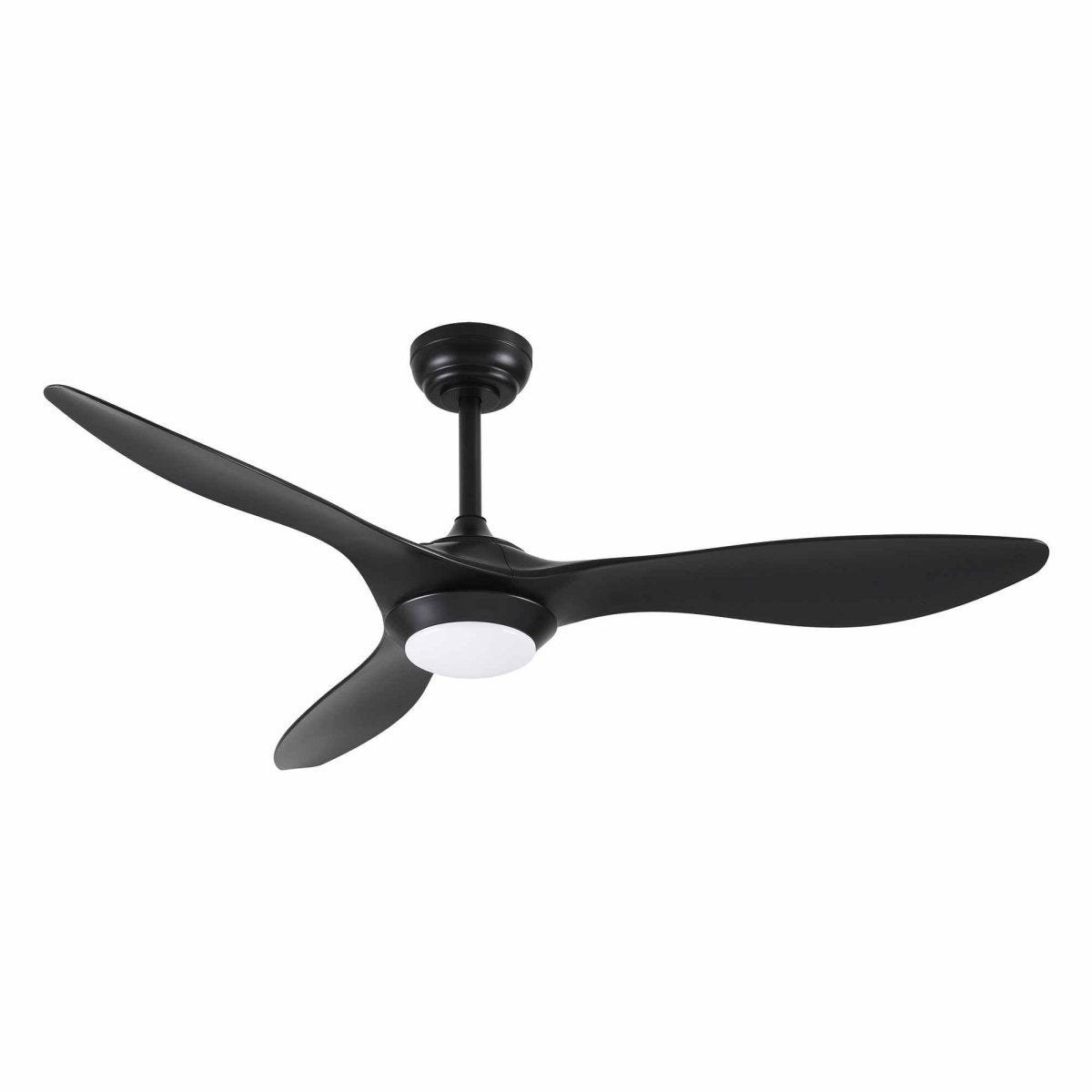 Devanti 52-Inch DC Ceiling Fan with Light & Remote - Black