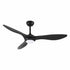 Devanti 52-Inch DC Ceiling Fan with Light & Remote - Black