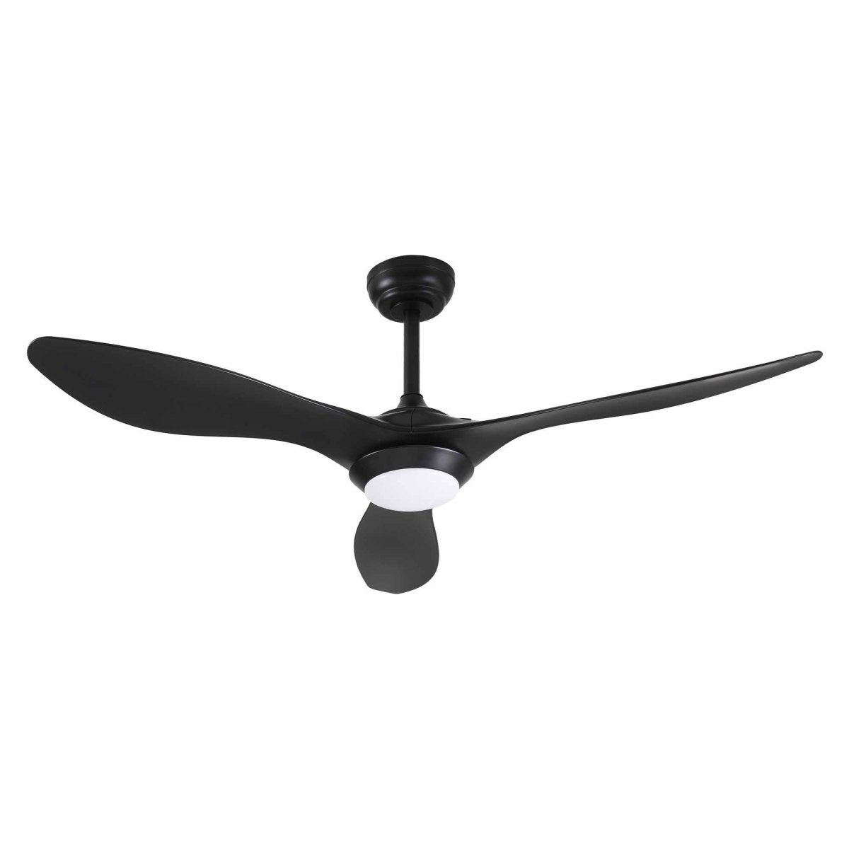 Devanti 52-Inch DC Ceiling Fan with Light & Remote - Black