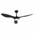 Devanti 52-Inch DC Ceiling Fan with Light & Remote - Black