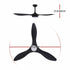 Devanti 52-Inch DC Ceiling Fan with Light & Remote - Black