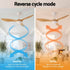 Devanti 52-Inch DC Ceiling Fan with Light & Remote - Wood
