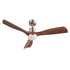 Devanti 52-Inch Smart DC Ceiling Fan with Light - Timber/Brown