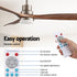 Devanti 52-Inch Smart DC Ceiling Fan with Light - Timber/Brown