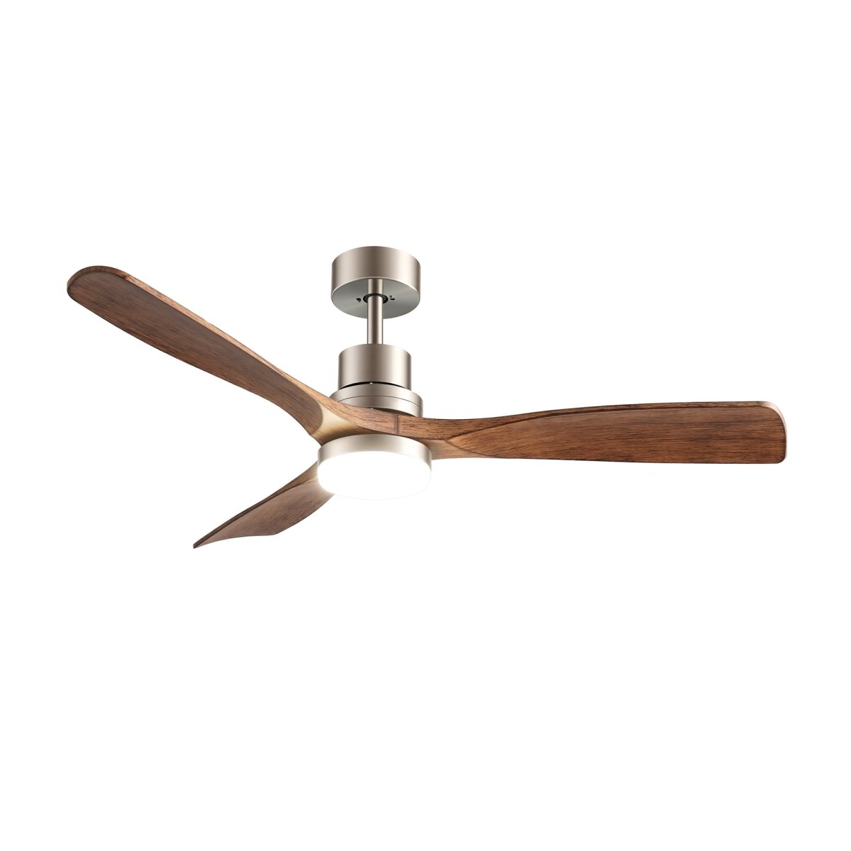 Devanti 52-Inch Smart DC Ceiling Fan with Light - Timber/Brown