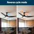 Devanti 64 Inch Ceiling Fan DC Motor w/Light w/Remote - Black | Appliances > Fans > Ceiling Fans