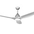 Devanti 64 Inch Ceiling Fan DC Motor w/Light w/Remote - Silver - Outdoorium