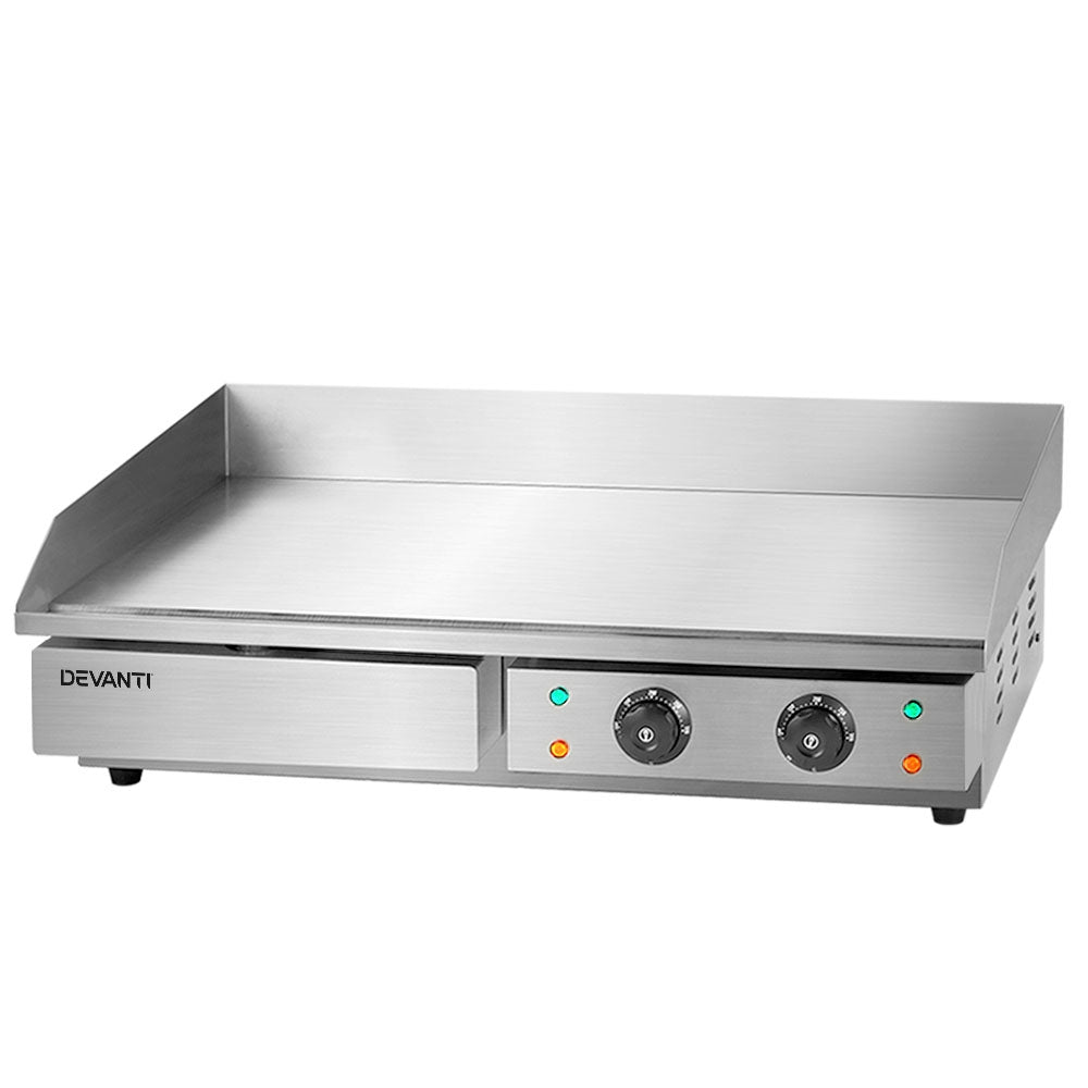 Devanti Commercial Electric Griddle 73cm BBQ Grill Plate 4400W - Outdoorium