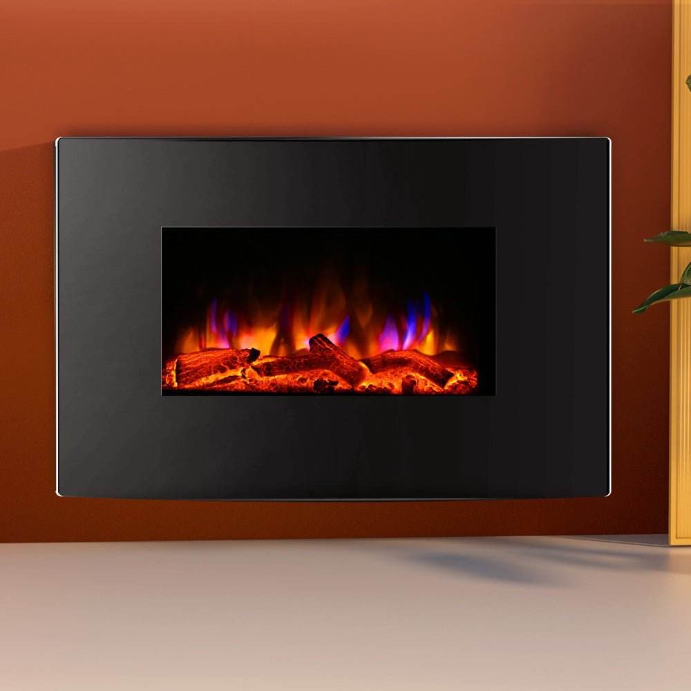 Electric Fireplace Devanti 2000W Wall Mounted Heater – Outdoorium
