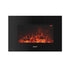 Devanti Electric Fireplace Fire Heater 2000W Black - Outdoorium