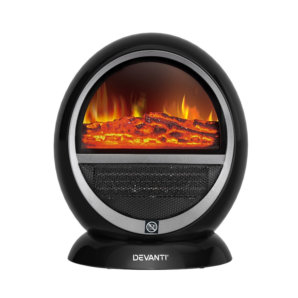 Devanti Electric Fireplace Fire Heaters 1500W - Outdoorium