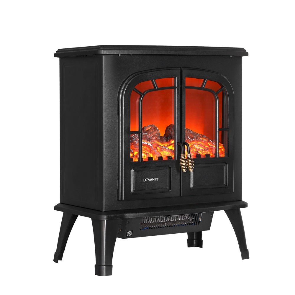 Devanti Electric Fireplace Fire Heaters 2000W - Outdoorium