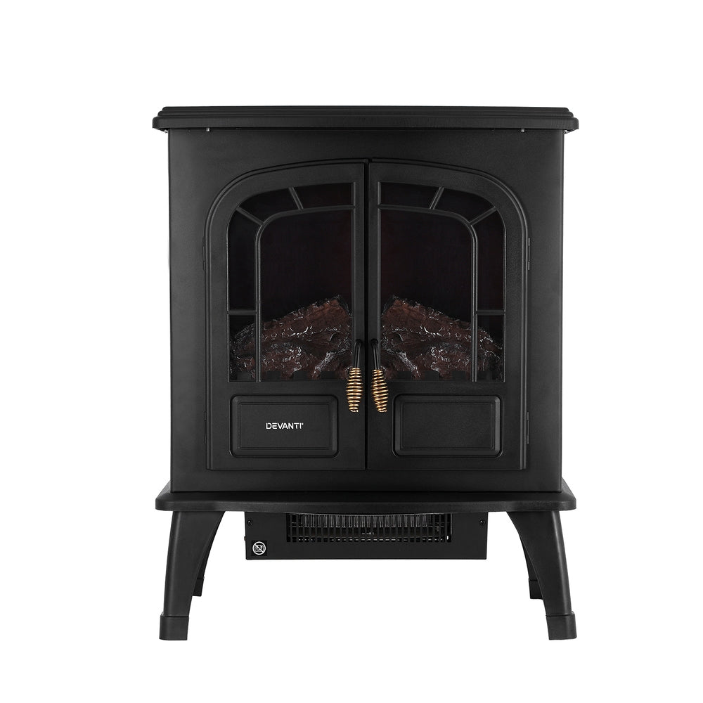 Devanti Electric Fireplace Fire Heaters 2000W - Outdoorium