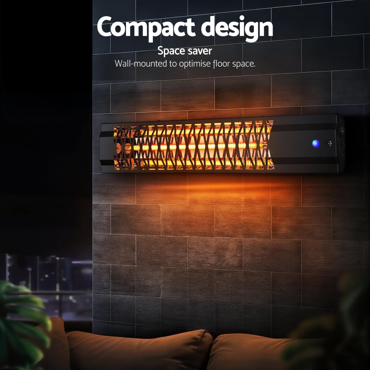Devanti Electric Strip Heater Radiant Heaters 2000W | Appliances > Heaters