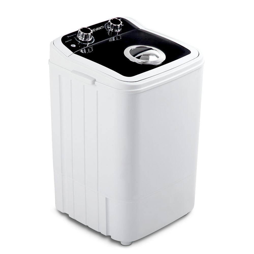 Devanti Portable Washing Machine 4.6KG Black - Outdoorium