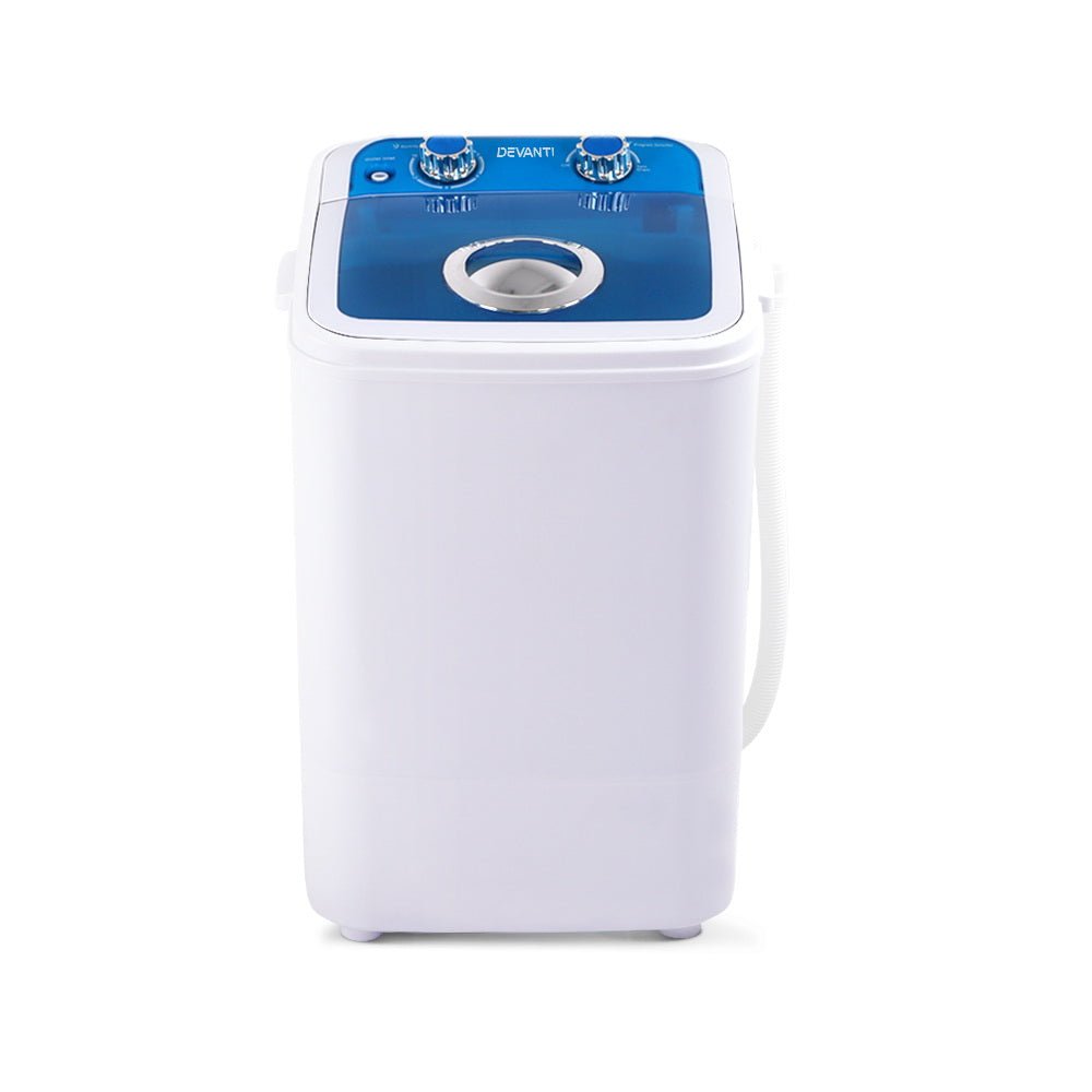 Devanti Portable Washing Machine 4.6KG Blue - Outdoorium