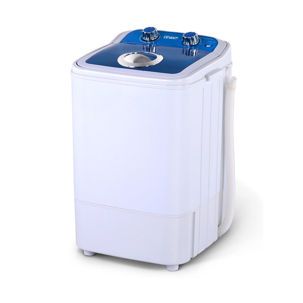 Devanti Portable Washing Machine 4.6KG Blue - Outdoorium