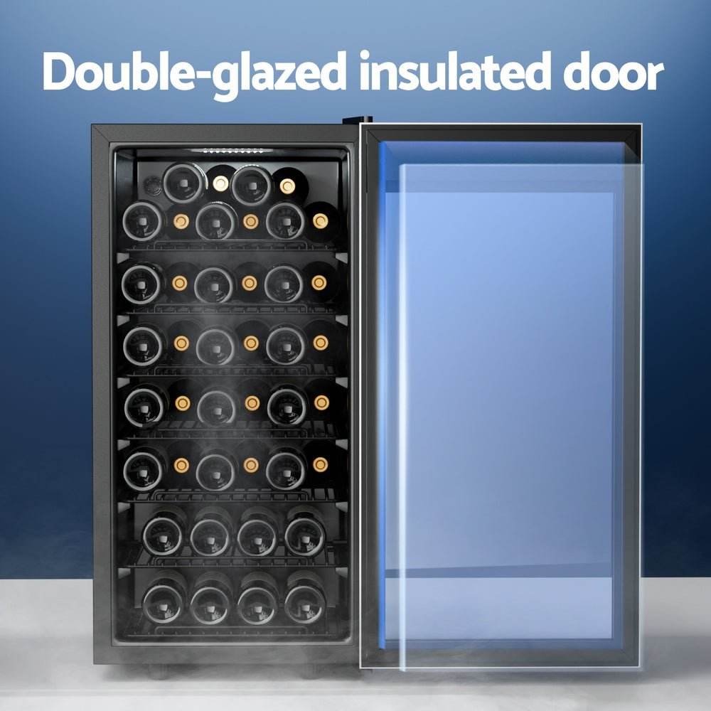 Devanti Wine Fridge Cooler 42 Bottles - Outdoorium