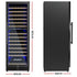Devanti Wine Fridge Cooler Dual Zone 154 Bottles - Outdoorium