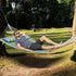 Double Quilted Fabric Hammock, 12 FT Double Hammock with Hardwood Spreader Bars, 2 Person Quilted Hammock with Detachable Pillow and Chains for Camping Outdoor Patio Yard Beach, 480 lbs Capacity | Outdoorium