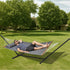 Double Quilted Fabric Hammock Two Person Hammock with Stand 480lb Capacity | Outdoorium