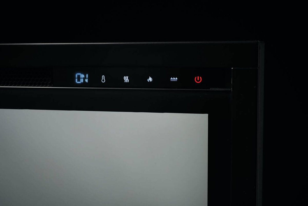 Entice Series Wall - Hanging Electric Fireplace | Outdoorium