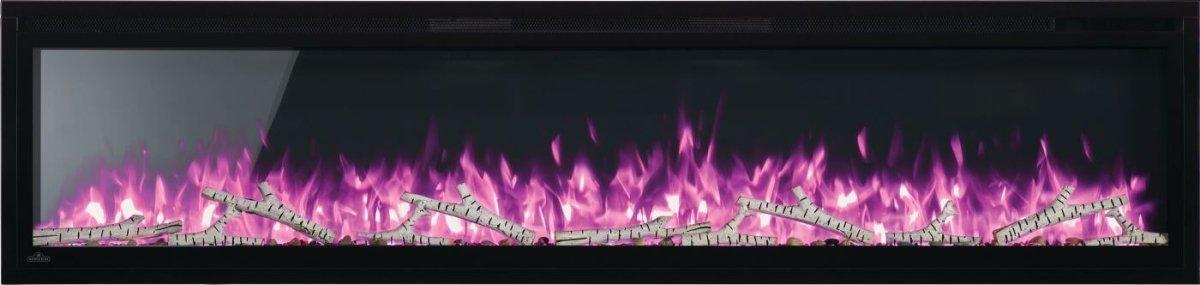 Entice Series Wall - Hanging Electric Fireplace | Outdoorium