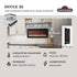 Entice Series Wall - Hanging Electric Fireplace | Outdoorium