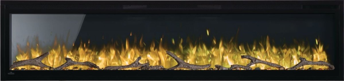 Entice Series Wall - Hanging Electric Fireplace | Outdoorium