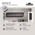 Entice Series Wall - Hanging Electric Fireplace | Outdoorium