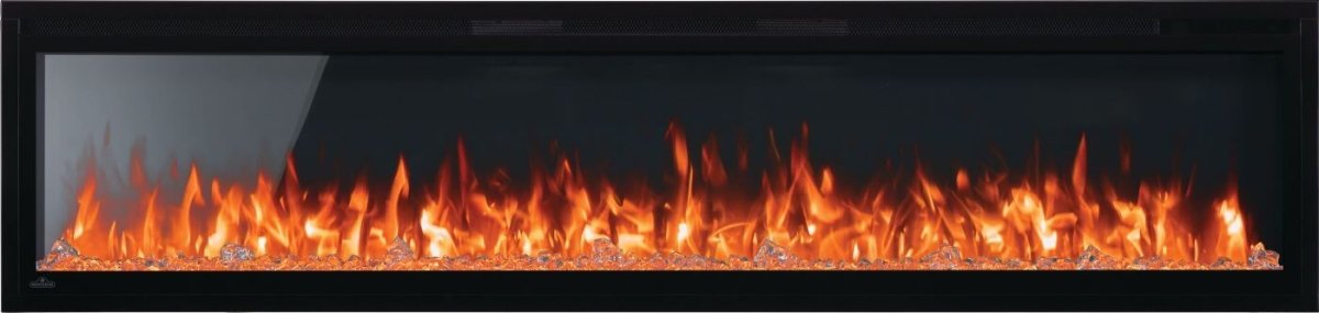 Entice Series Wall - Hanging Electric Fireplace | Outdoorium