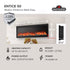 Entice Series Wall - Hanging Electric Fireplace | Outdoorium