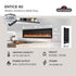 Entice Series Wall - Hanging Electric Fireplace | Outdoorium