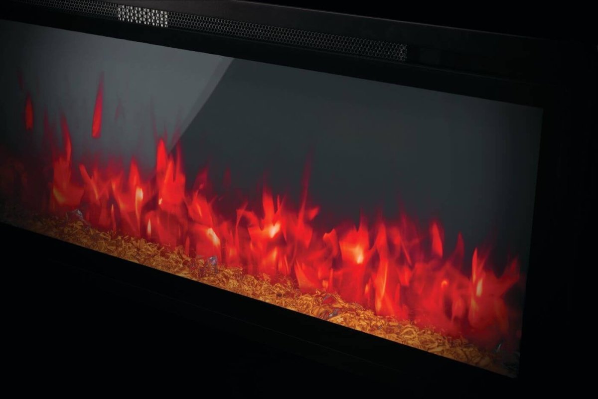 Entice Series Wall - Hanging Electric Fireplace | Outdoorium