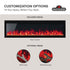 Entice Series Wall - Hanging Electric Fireplace | Outdoorium