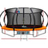 Everfit 14FT Trampoline for Kids w/ Ladder Enclosure Safety Net Rebounder Orange | Outdoorium