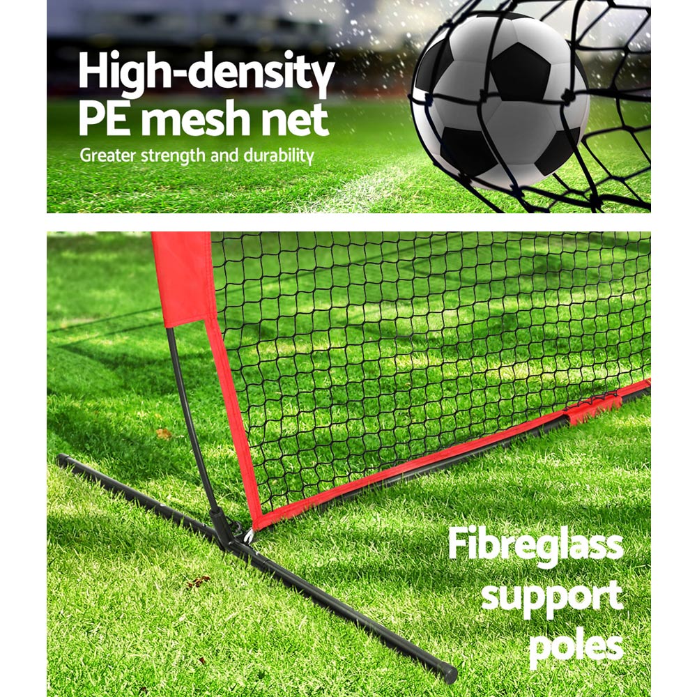 Everfit 1.8m Football Soccer Net Portable Goal Net Training 3 Target Zone - Outdoorium