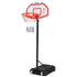 Everfit 2.1M Basketball Hoop Stand System Adjustable Portable Pro Kids White - Outdoorium