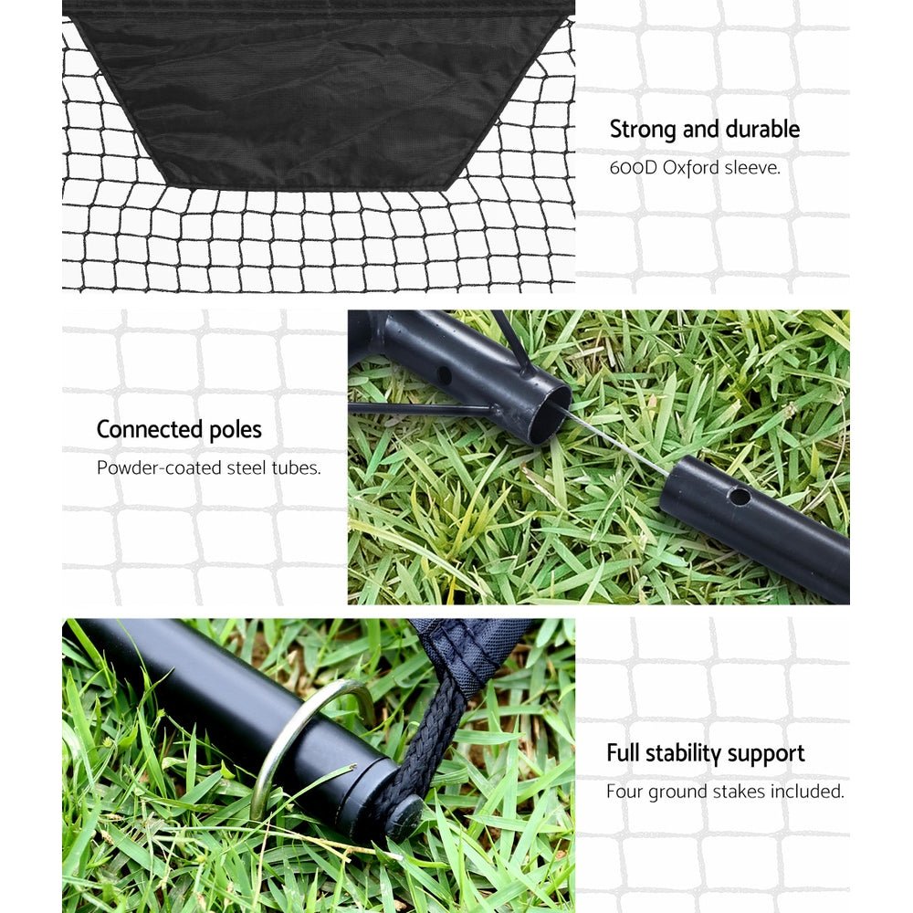 Everfit 2.1m Football Soccer Net Portable Goal Net Rebounder Sports Training - Outdoorium