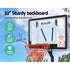 Everfit 2.6M Basketball Hoop Stand System Adjustable Portable Pro Kids Clear - Outdoorium