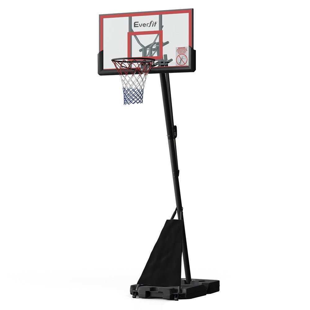 Everfit 3.05M Basketball Hoop Stand System Adjustable Height Portable Red Pro - Outdoorium