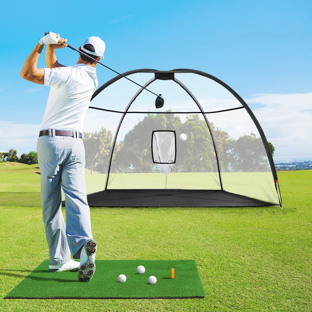 Everfit 3.5m Golf Practice Net with Driving Mat Training Aid Target Hitting - Outdoorium