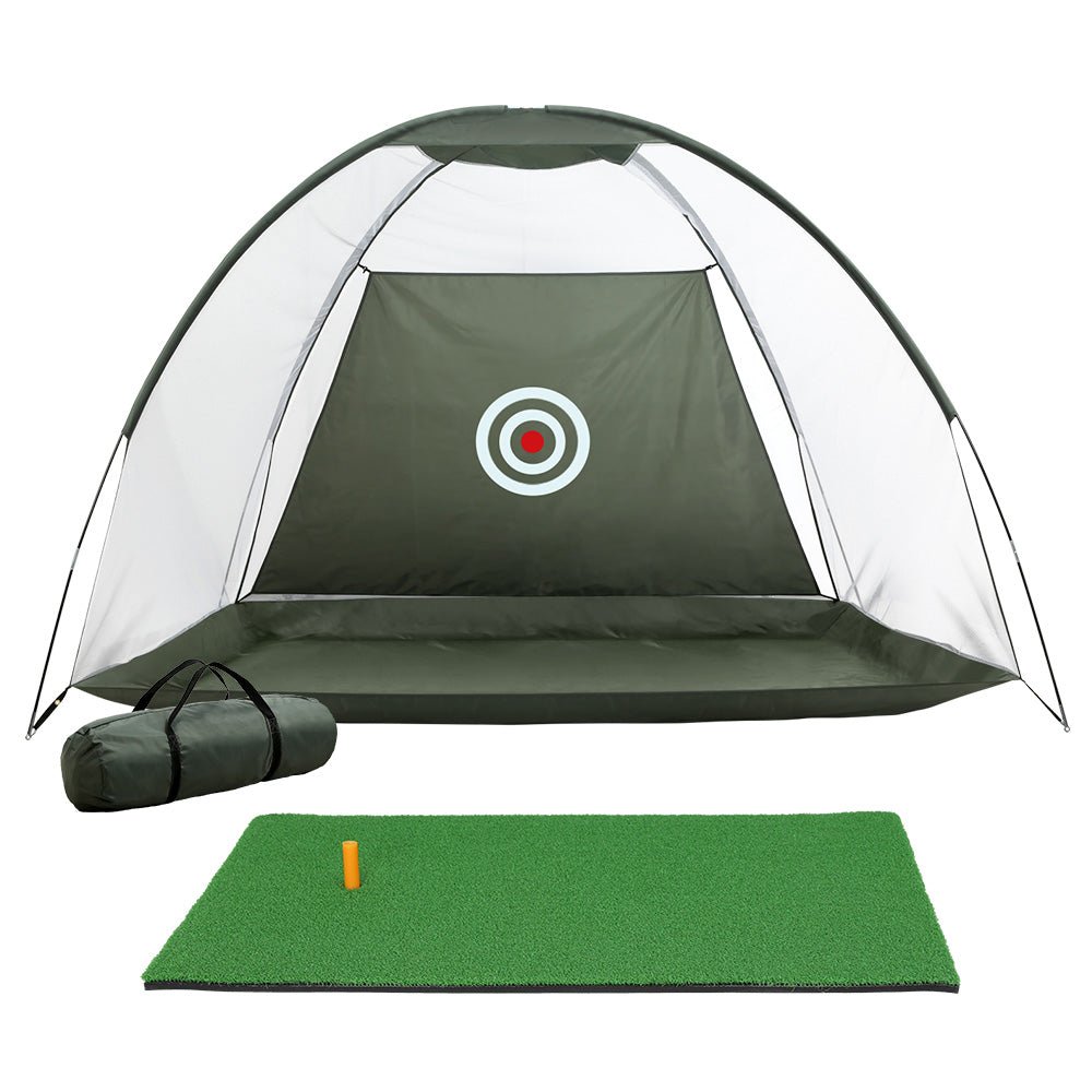 Everfit 3M Golf Practice Net And Training Mat Set Driving Target Green - Outdoorium